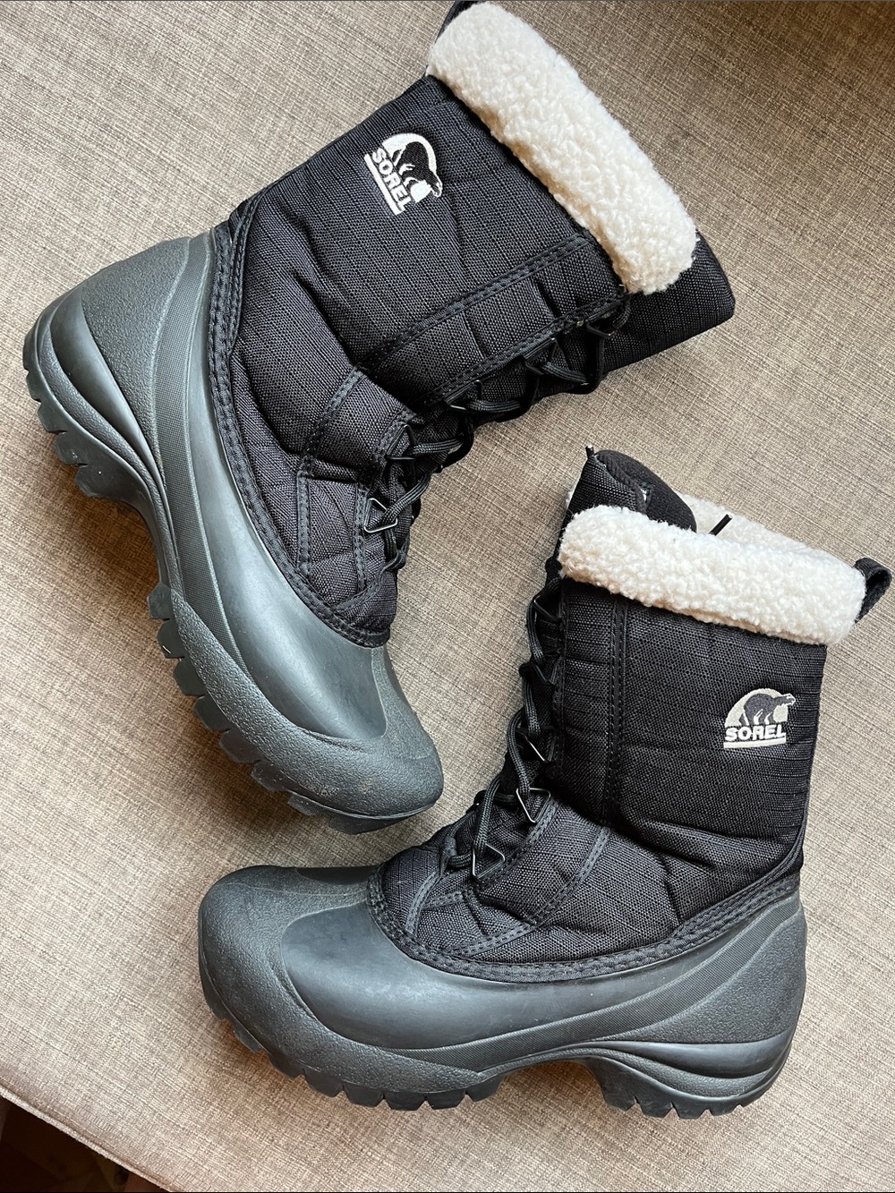 Sorel Cumberland Black Winter Boots Women's 7
